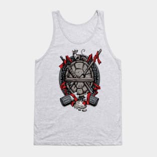 Turtle Family Crest (comic colors) Tank Top